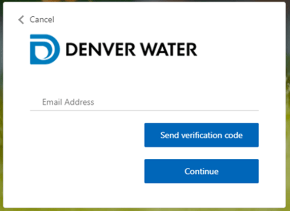 Enter email address to get verification code.