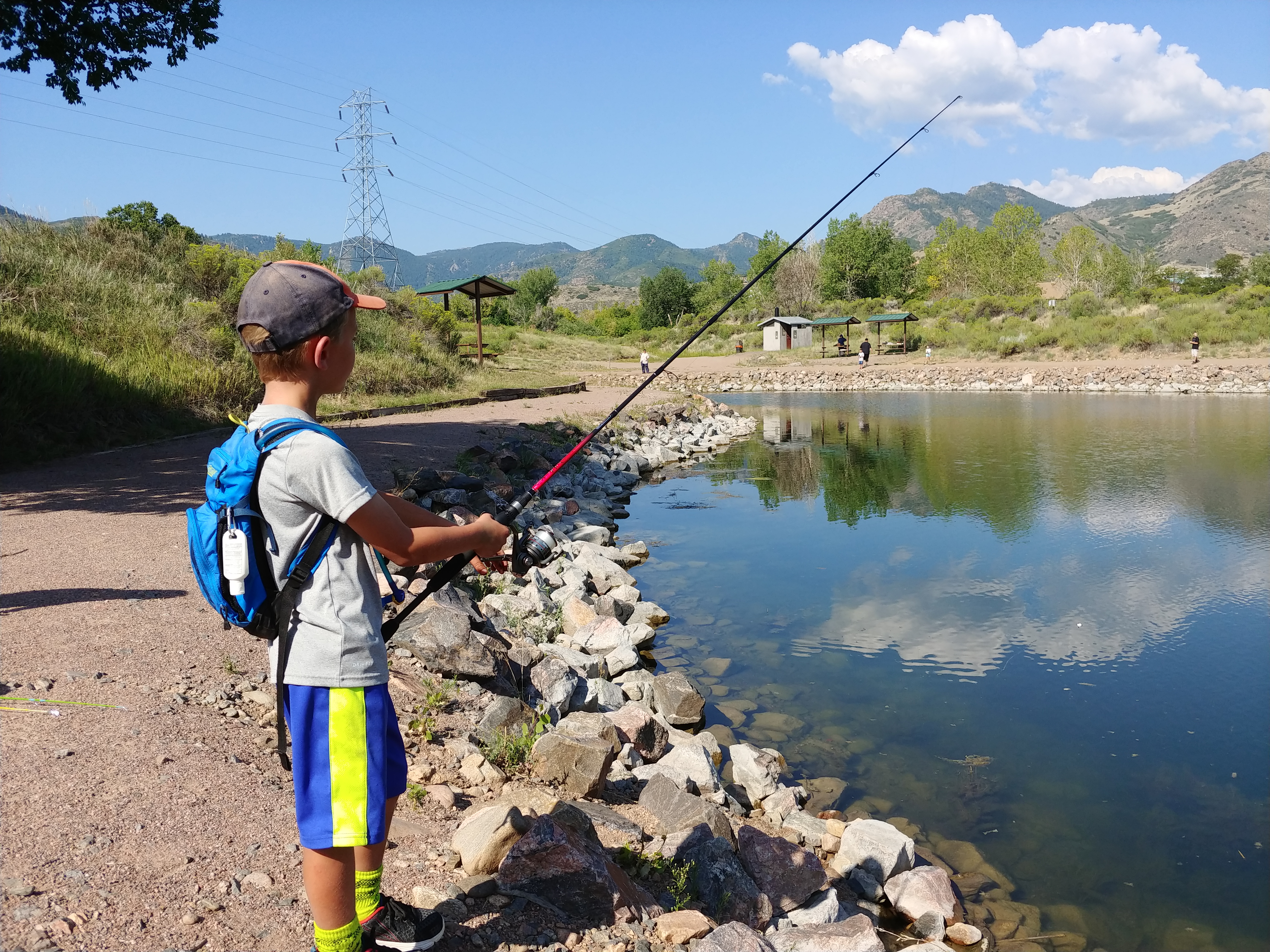 Fishing at Lake Lehow was among the many ways to spend the day during Denver Water’s 100th anniversary celebration at Waterton Canyon on Aug. 10.