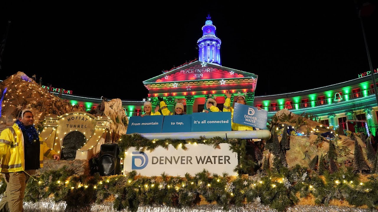 Joining the celebration at the 9News Parade of Lights Denver Water