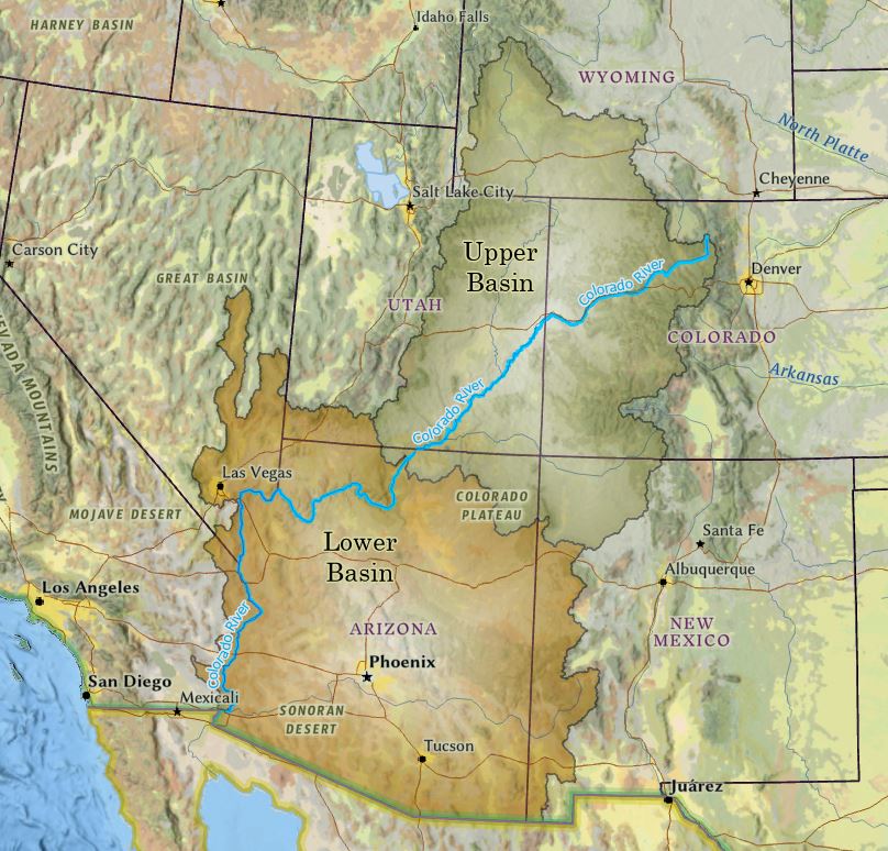 Colorado River World Map